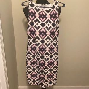 Jennifer Lopez Pink, White Purple stretchy dress